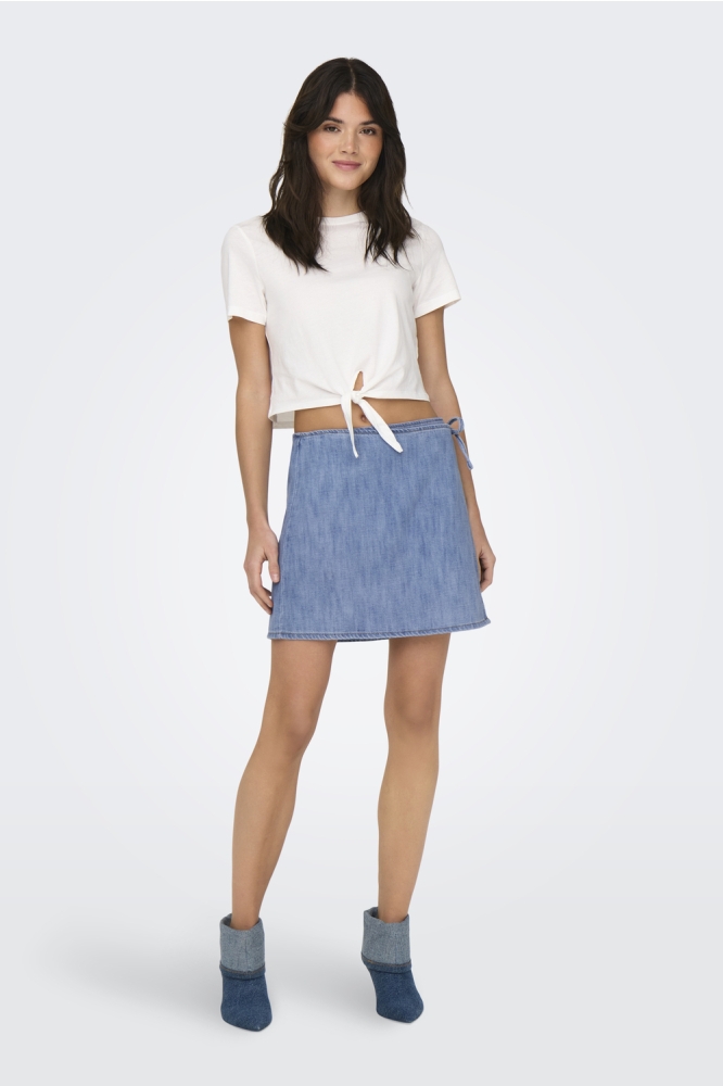 ONLNOELLE WRAP SKIRT DNM YOR 15327151 LIGHT BLUE DENIM